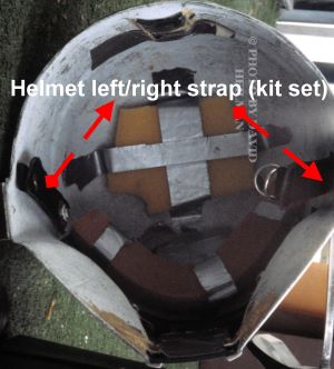 Helmet left/right strap (kit set)