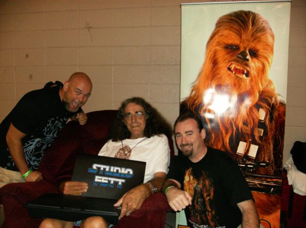 Studio Fett with Chewbacca (Peter Mayhew)