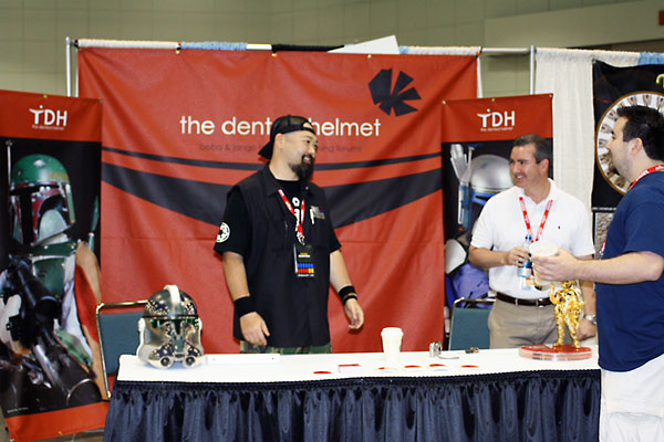 TDH Booth manned by Goro and Cmdr. Voltaire (Both out of uniform!)